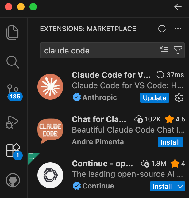 Магазин расширений VS Code
